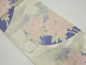 アンティーク　牡丹模様織り出し袋帯（材料）